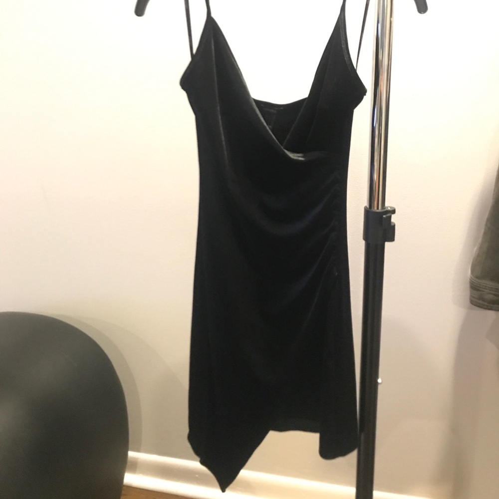Strappy velvet LBD